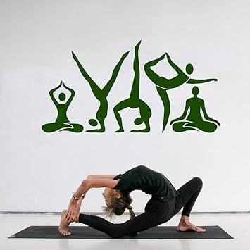 Etiqueta De La Pared Yoga Meditation Center Pose Beauty Health