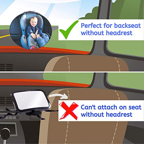 mirror for car without headrest