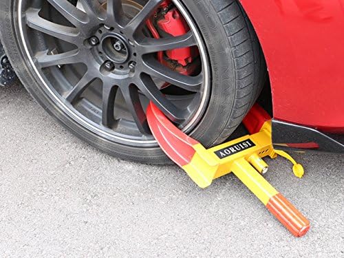 Amazon E Choice タイヤロック ホイールロック 迷惑駐車 カーセキュリティ カーロック 盗難防止 防犯 車用ロック 車 バイク