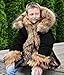 Aofur Kids Unisex Coat Winter Black Jacket Faux Fur Parka Casual Hooded Warm Trench Outwear Children Clothes for Girls Boys