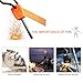 Survival Chainsaw Pocket Hand Saw 25-Inch Folding Survival Chain Saw with Strong Sharp Teeth for Camping Hiking Hunting Gardening and Outdoor Emergency Includes Fire Starter and Carrying Pouch