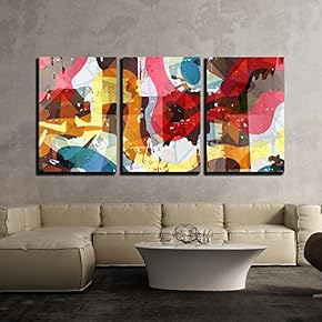 Vector Graffiti Beautiful Abstract Background Vector Illustration x3 Panels