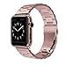 JCHIEN Stainless Steel Replacement Sport Wristband Compatible for Apple Watch Series 3 Series 2 Series 1 iWatch Band (38mm - Rose Gold)