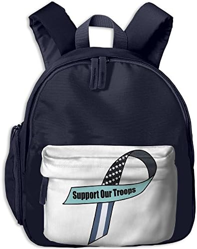 Pocket Design BagSupport Our Troops Ribbon Childrens'bag Toddler Preschool Backpack Children CoolBackpacks School Bag