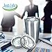 Spill Resistant Splash Proof Tritan Lid with Slider for 20 oz Stainless Steel Tumblers -REPLACEMENT LIDS Fits YETI Rambler RTIC Perfectly- 2 PACK (2, 20 oz)
