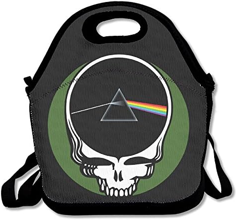 IEUBAG Lunch Bag Grateful Dead &amp; Pink Floyd Lunch Tote Lunch Box For Women Men Kids With Adjustable Strap