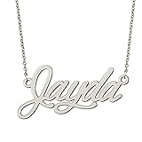 BYBWBL Jayda Name Pendant Necklace Silver Color