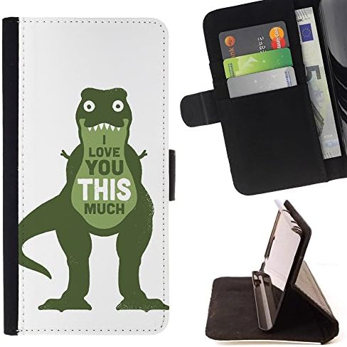 STPlus Dinosaur Love Funny Wallet Card Holder Cover Case for Samsung Galaxy Note 9