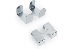 Aoneky Metal Clamp for Rope - Metal Clips for 3/8-inch, 1/2-inch, 5/8-inch, 3/4-inch, 7/8-inch, 1-inch Rope, Cords, String (2 Pack Clamps for 7/8 to 1-inch Rope)