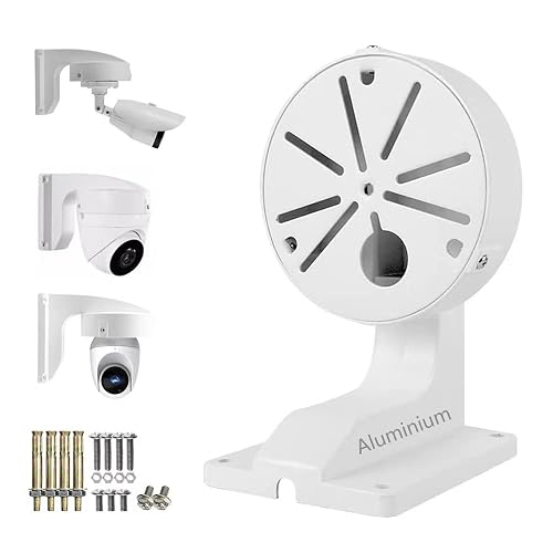 compcctv Security Camera Mount Bracket, Aluminum Indoor Outdoor Wall ...