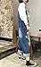 YESNO Women Casual Loose Cropped Denim Jumpsuits Rompers 90s Jeans Overalls Distressed Ripped Fringed with Pockets PF2