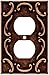 Brainerd 64266 French Lace Single Duplex Outlet Wall Plate / Switch Plate / Cover, Sponged Copper