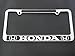 Honda license plate frame chrome metal, carbon fiber details,