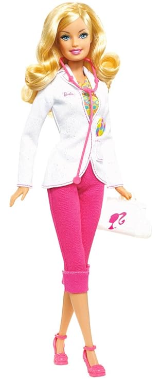 Barbie R4231-0 - Ich wäre gern Kinderärztin, mit Stethoskop und Arzttasche