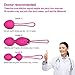 Kegel Exercise Weights - Kegel Balls with Remote Control & Bonus Ebook | Ben Wa Balls | Women Beginners & Advanced | Doctor Recommended | Bladder Control | Pelvic Floor (Pink) (4pcs Set)