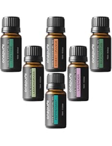 Onepure Aromatherapy Essential Oils Gift Set, 6 Bottles...