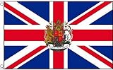 AZ FLAG United Kingdom Coat of Arms Flag 3x5 ft 100D Polyester Two Grommets view 4
