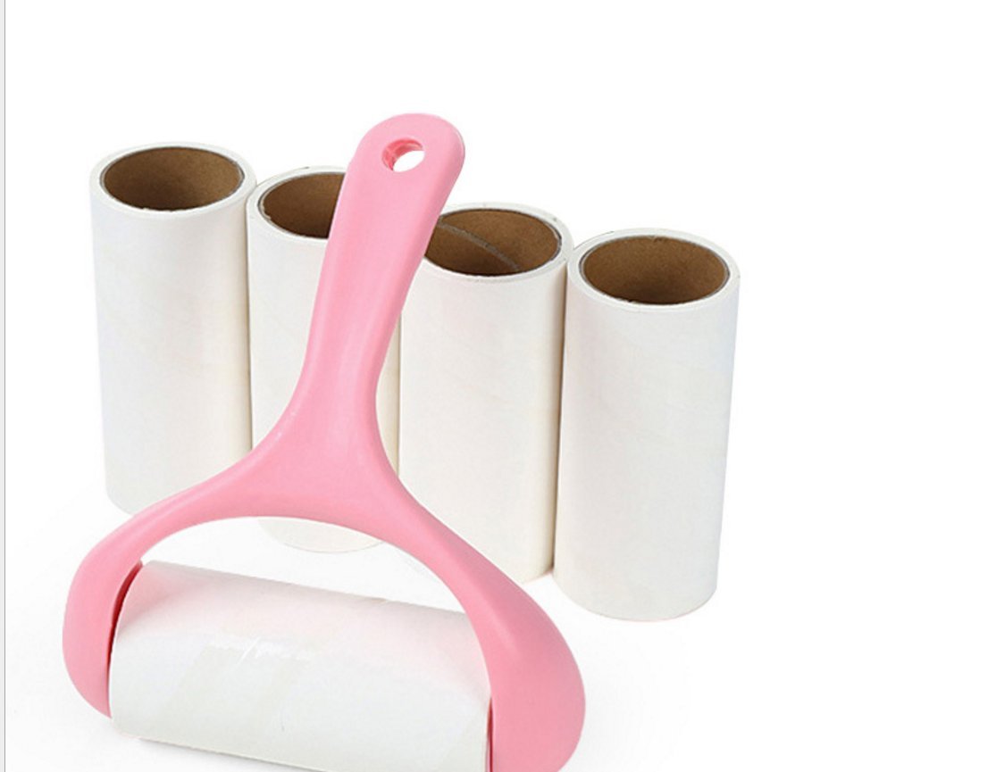 Lint roller [1 Handle +5 rolls of Spare paper], Rolling Sticky Picker