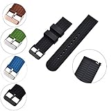 XiangMi Silicone Replacement Watch Band Quick Release Soft Rubber Strap - Waterproof Textured Tire Pattern – Choice of Colors, 18, 20 & 22mm Watch Strap for Womens Mens Watch