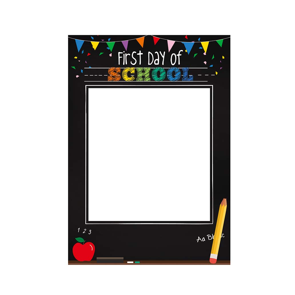 Photo 1 of SWYOUN Black First Day of School Back to school Party Photo booth Selfie Frame