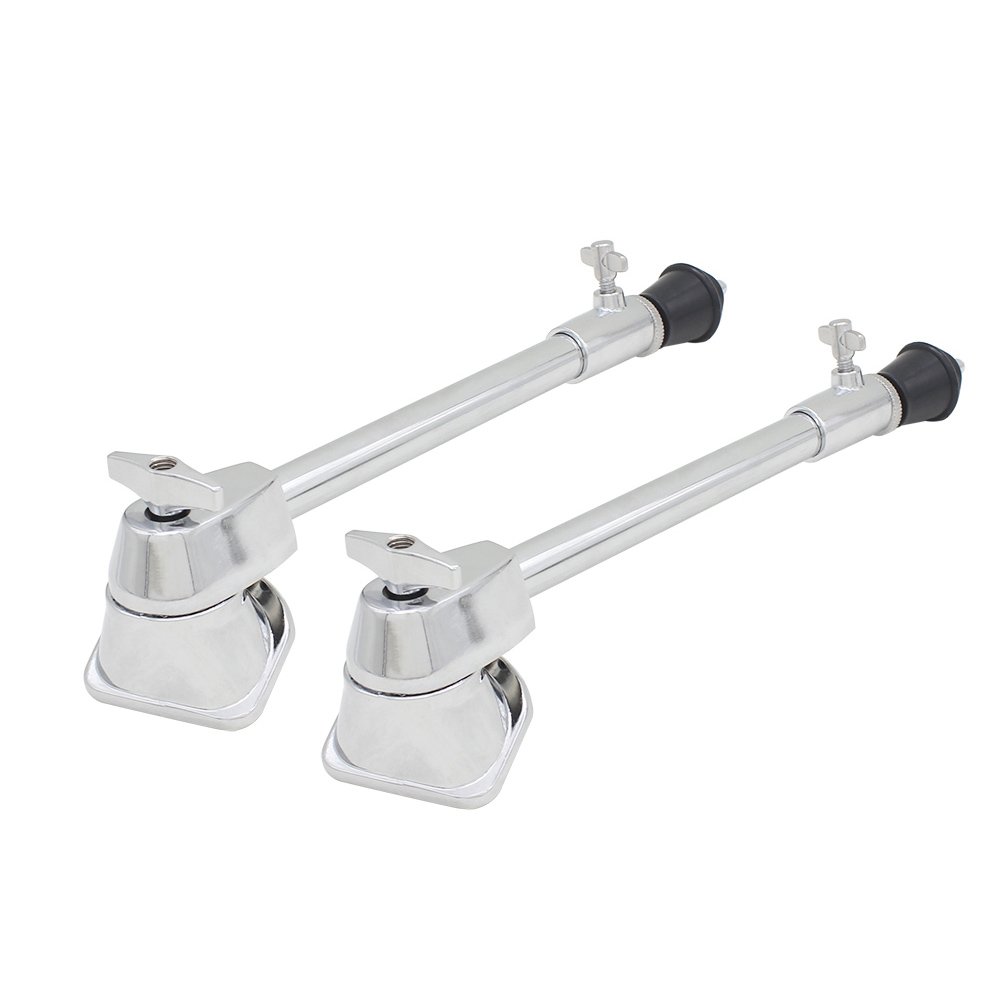 Bass Drum Legs,Bass Drum Spurs 1 Pair Iron Plating Metal