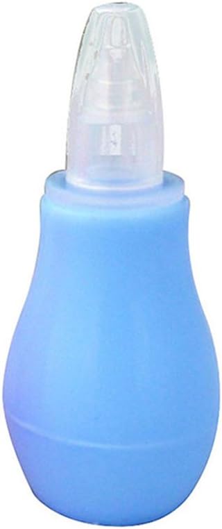 Amazemarket Newborn Baby Safe Hygienic Nasal Aspirator Mucus Suction Bulb Reusable Booger Vacuum Sucker Infant Nose Nostril Congestion Relief Snot Cleaner Remover Effective Decongester (blue)