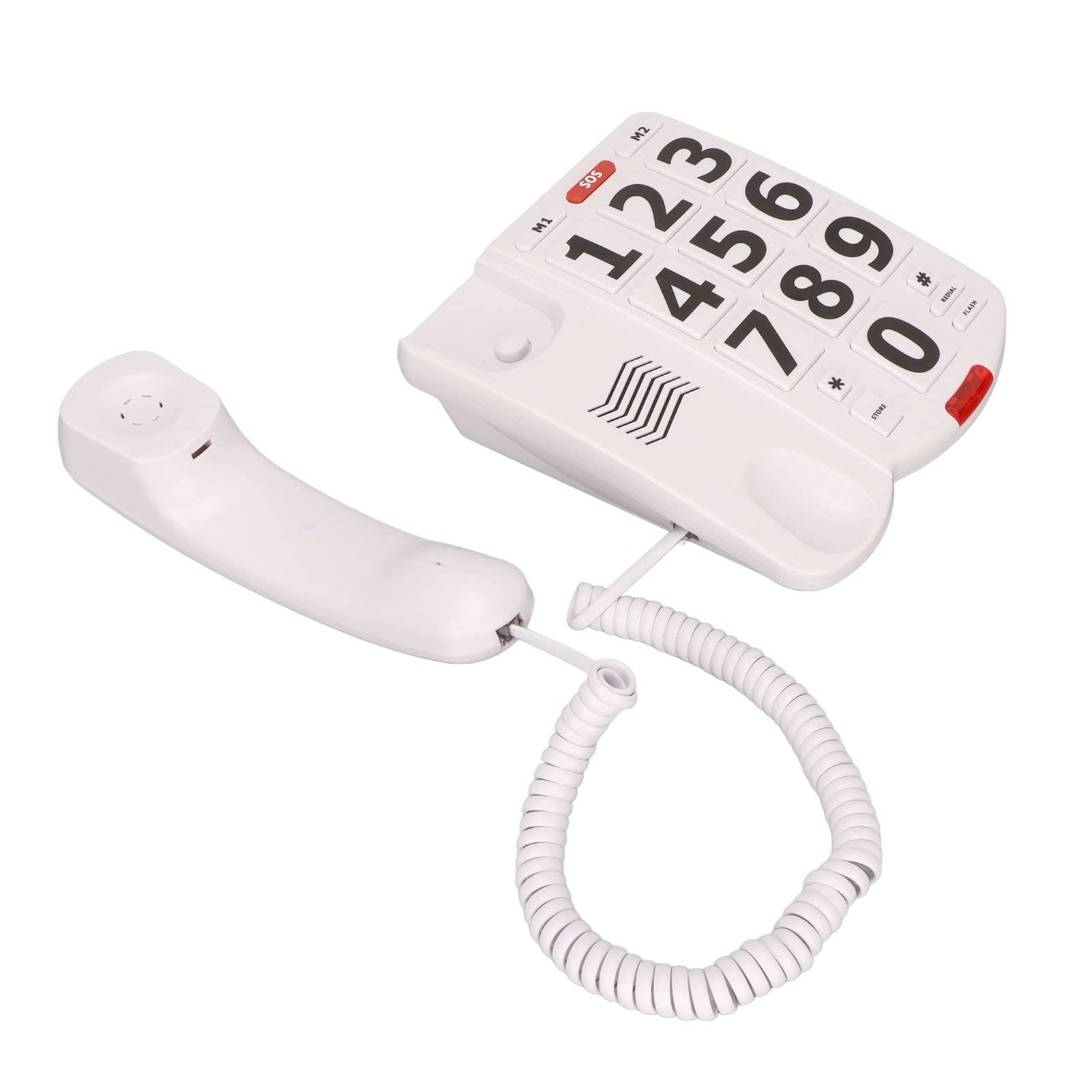 Big Button Telephone, Volume Last Number Redialing Call Blocker for Large Adjustable Landline Phones Canada Corded Landline Elderly