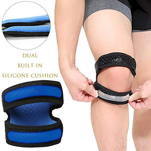 HiRui Dual Patella Knee Straps, Knee Brace Patella Stabilizer for Knee