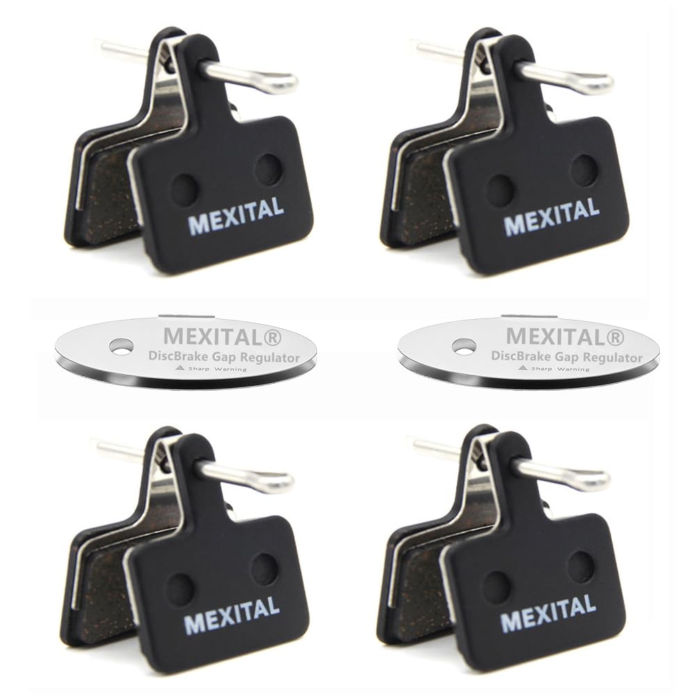 MEXITAL 4 pairs Disc Brake Pads fit for M315 M355 M365 M375 M395 M396 M415 M416 M445 M446 M447 M465 M475 M485 M486 M495 M505 M510 M515 M525 M535 M575 Tektro Orion Auriga Pro Comp