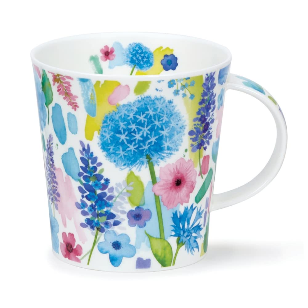 DUNOON Cairngorm 0.48 Litre Mug Floral Burst (Blue)