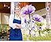 SWORNA Nature Series 3D Romantic Purple Flowers Removable Vinyl DIY Mural Wall Decor Decals for Living Room/Bedroom/Hallway/Sitting Room/Playroom/Kindergarten/Kids Nursery 46” H X 79” W, X-Large