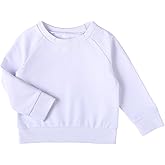 DEFAHN Toddler Baby Pullover Sweatshirt,Long Sleeve Infant Boy Girl Crewneck Active Tshirts 6 Month-3Y
