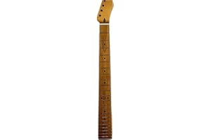 TL 22 Frets Satin Roasted Maple Guitar Neck W/Rosewood Stripe for Telecaster Style