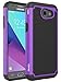 For Samsung Galaxy J3 Emerge / J3 Prime / J3 Mission / J3 Eclipse / J3 2017 / J3 Luna Pro / Sol 2 / Amp Prime 2 / Express Prime 2 Case, OEAGO Hybrid Dual Layer Defender Protective Case Cover (Purple)