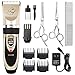 Professional Pet Grooming Kit Rechargeable Pet Shaver Cordless Silent Dog Hair Trimmer with 6 Comb Attachments for Dogs Cats and Pets