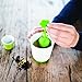 Live Infused Premium Tea Infuser Set, Silicone Infuser, Ceramic Flower Pot Holder and Ceramic Tea Mug with Built in Removable Coaster