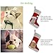 WEWILL 20'' Cute Dog Embroidered Christmas Stockings Xmas Holiday Pet Theme Gift for Puppies