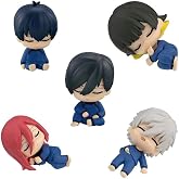 QAHEART Isagi Yoichi Figures 5PCS Seishiro Nagi Anime Figure 1.97IN | Chigiri Hyoma/Bachira Anime Figure, Cute Mini Statues, PVC, Desk Cake Decoration