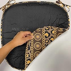 Ambesonne African Chair Seating Cushion Set of