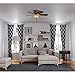Hunter Fan Company, 51023, 42 inch Conroy Onyx Bengal Low Profile Ceiling Fan with LED Light Kit and Pull Chain