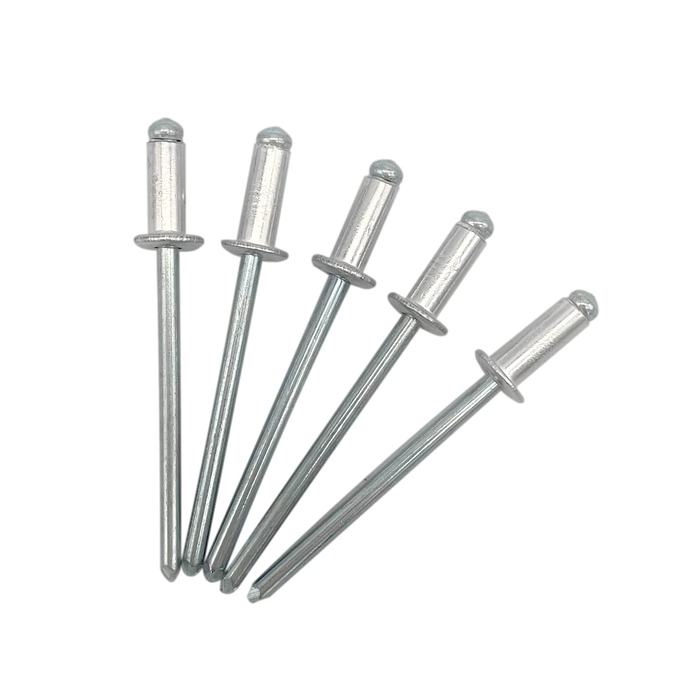 (Pack of 100 pcs) Blind Rivets 3.2 x 8 mm, Dome Head Open Type, DIN 7337, Aluminum Rivet and Steel Mandrel, Pop Rivets (100, 3.2 x 8 mm) — image 1
