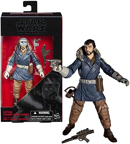 Hasbro Year 2016 Star Wars The Black Series Rogue One 6 Inch Tall Figure - CAPTAIN CASSIAN ANDOR (EADU) with Removeable Hat,Blaster and Rifle