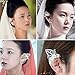 Elf Elven Ear Cuffs, OwMell Leaf Flower Filigree Fairy Elven Cosplay Fantasy Costume Handcraft Ear Wrap Cuff Earrings