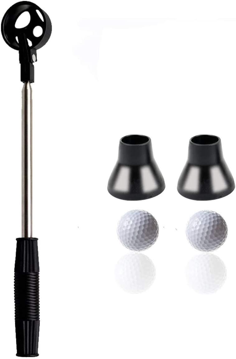 ANGNYA Portable Retractable Golf Ball Retriever Telescopic Automatic