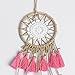 Artilady Small Dream Catcher for Cars - Bohemian Mini Dream Catchers for Cars Rear View Mirror Hanging Decoration (pink)