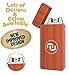 Novelty Wares™ - USB Flameless Plasma Dual Arc Rechargeable Windproof Cigarette Lighter with Charging Cable and Gift Box (Wood)