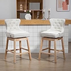 HOMCOM Upholstered Fabric Bar Height Bar