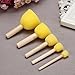 WFPLUS 40pcs 5 Sizes Round Paint Foam Sponge Brush Set Kids Painting Tools Sponge Stippler Set for Painting Crafts and DIY