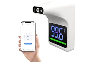 Gorilla Gadgets Instant Read Thermometer Gen. 2 - Wall Mounted No Contact Digital Forehead with Fever Detection. Designed for Schools, Healthcare, and Businesses. Stored & Shipped by U.S Business!