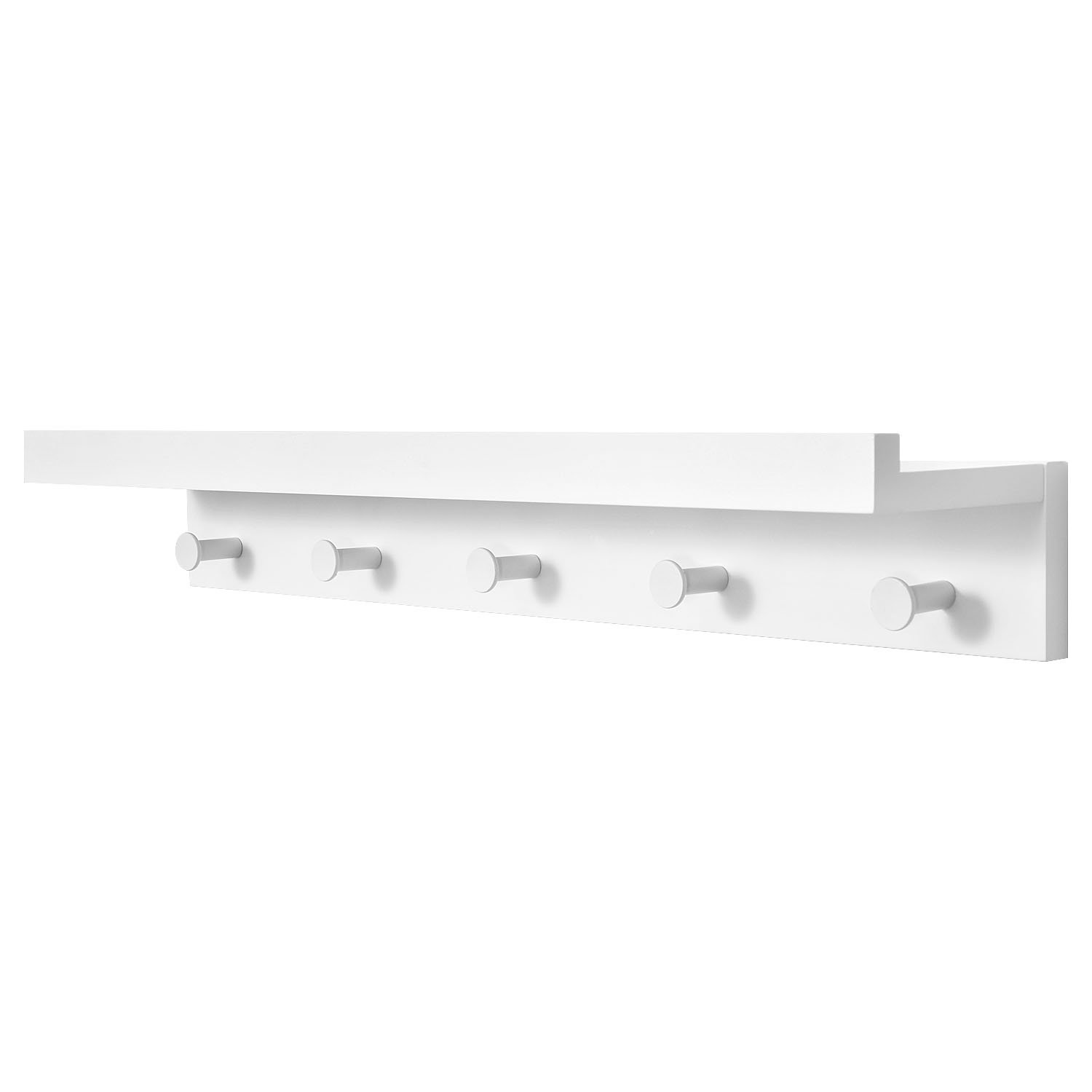 Best White Coat Rack Wall Mounted Shelf